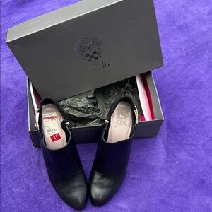 Vince Camuto Sleek Black Ankle Booties